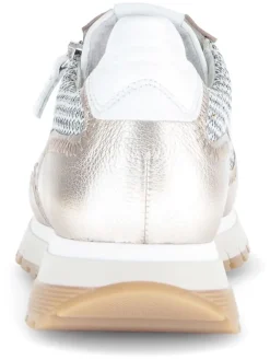 Gabor Sneakers^Leder-Sneakers in Silber/ Beige