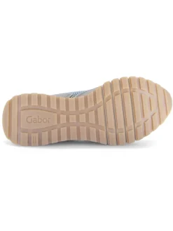 Gabor Sneakers^Leder-Sneakers in Silber/ Beige