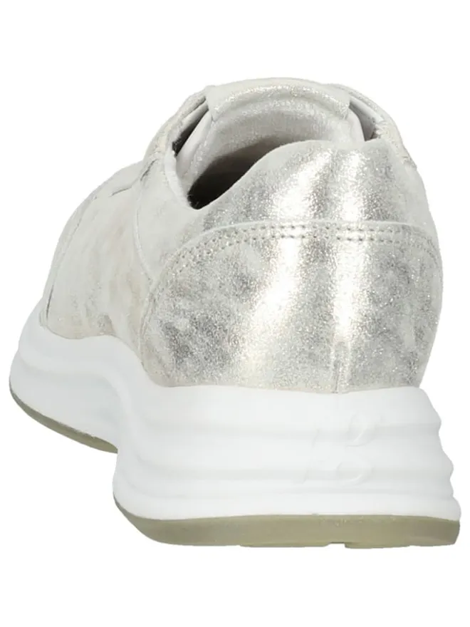 Paul Green Sneakers^Leder-Sneakers in Silber/ Creme