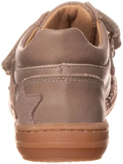 Leder-Sneakers in Taupe><noscript><img width=