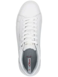 s.Oliver Sneakers^Leder-Sneakers in Weiß