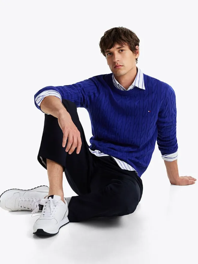 Leder-Sneakers in Weiß>Tommy Hilfiger Shoes New