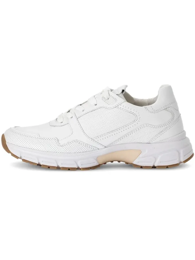 Leder-Sneakers in Weiß>Gabor