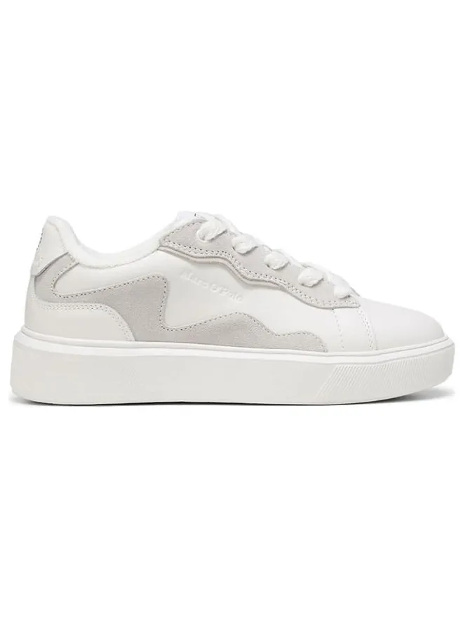 Leder-Sneakers in Weiß>Marc O'Polo Shoes Sale