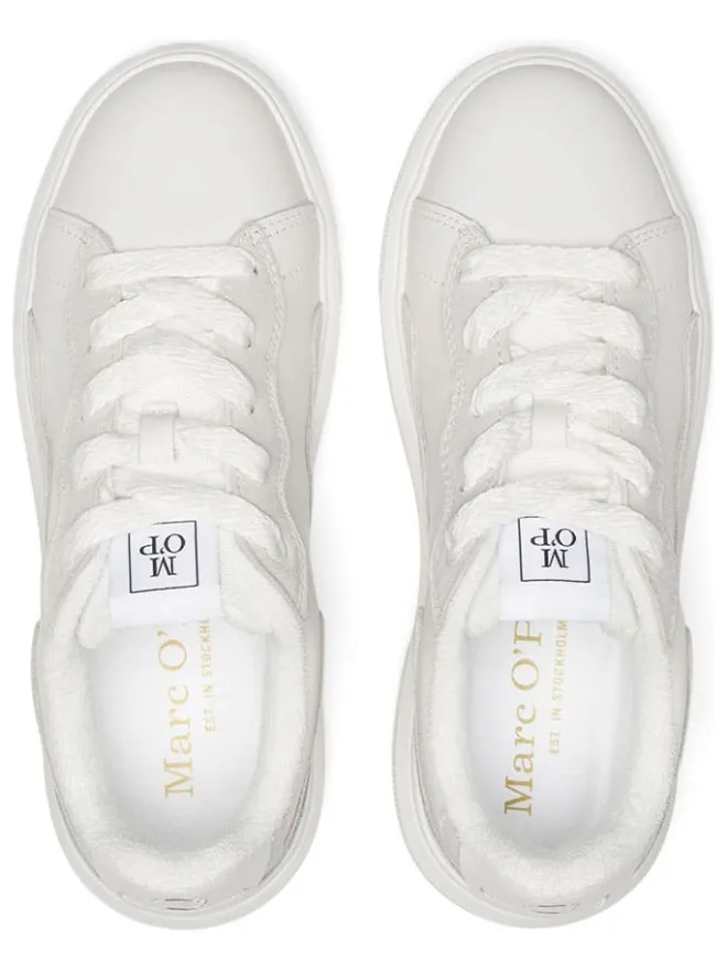 Leder-Sneakers in Weiß>Marc O'Polo Shoes Sale