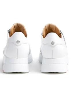 Leder-Sneakers in Weiß><noscript><img width=