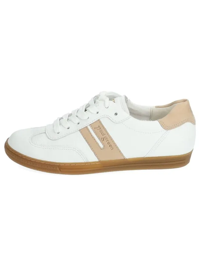 Leder-Sneakers in Weiß>Paul Green New
