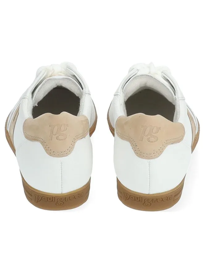 Leder-Sneakers in Weiß>Paul Green New