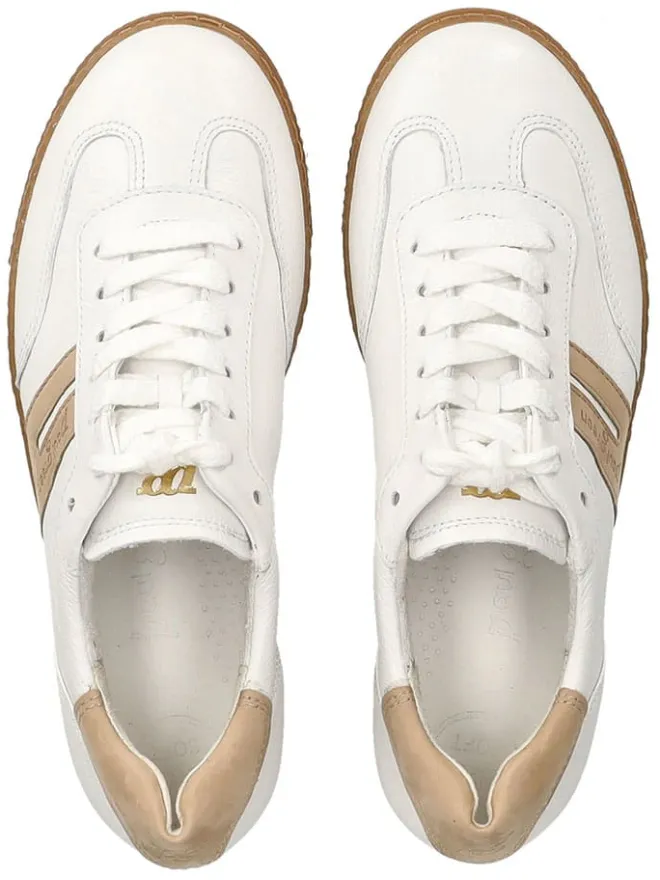 Leder-Sneakers in Weiß>Paul Green New