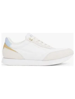 Leder-Sneakers in Weiß>Tommy Hilfiger Shoes Discount