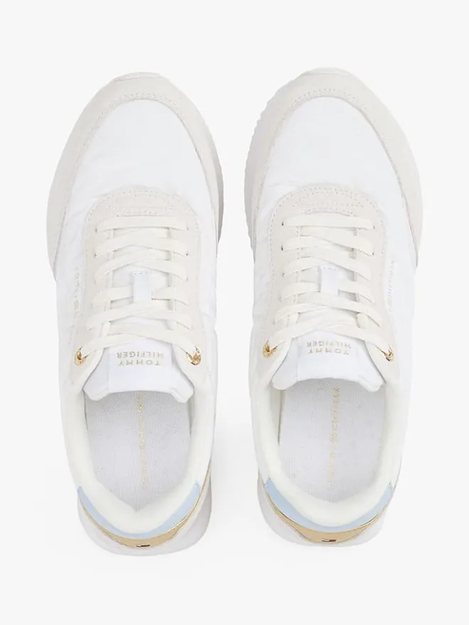 Leder-Sneakers in Weiß>Tommy Hilfiger Shoes Discount