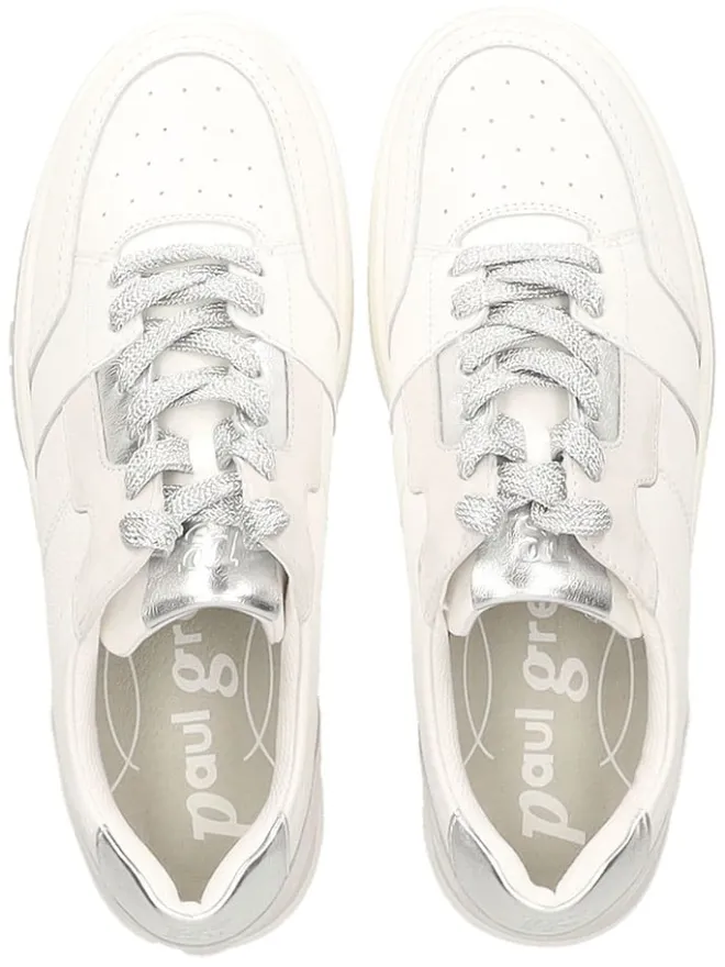 Leder-Sneakers in Weiß>Paul Green