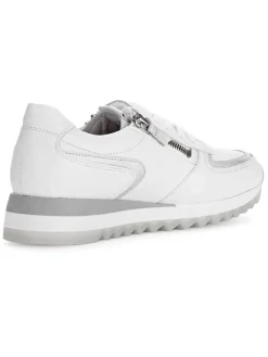 Leder-Sneakers in Weiß><noscript><img width=