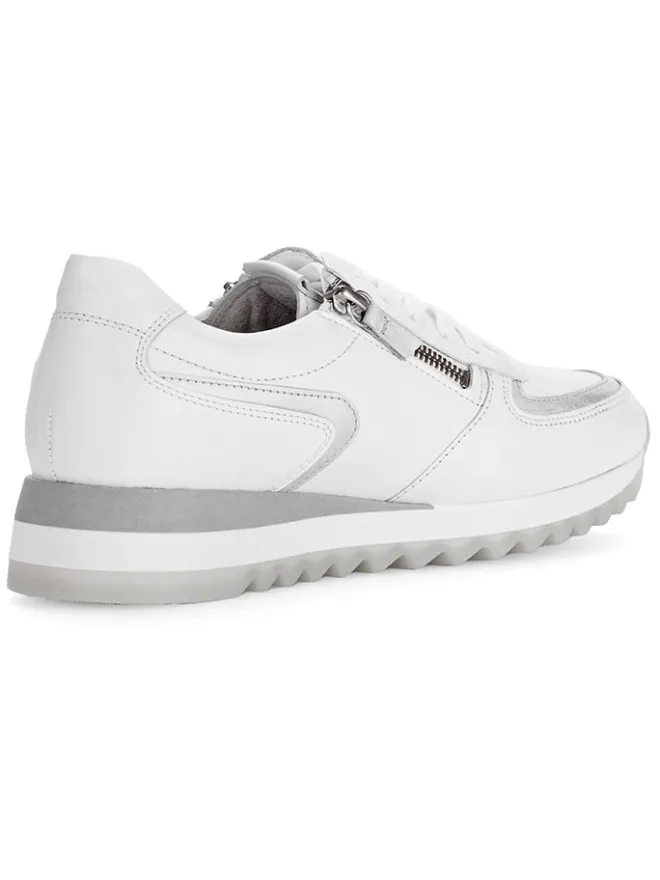 Leder-Sneakers in Weiß>Gabor New