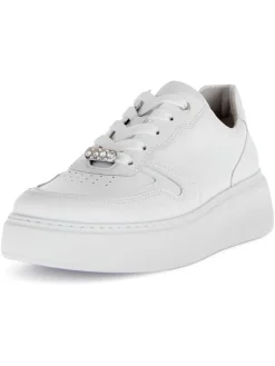 Leder-Sneakers in Weiß>Gabor Discount