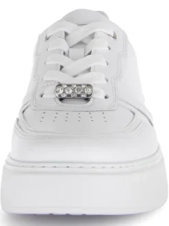 Leder-Sneakers in Weiß><noscript><img width=