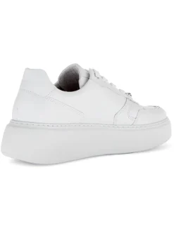 Leder-Sneakers in Weiß><noscript><img width=