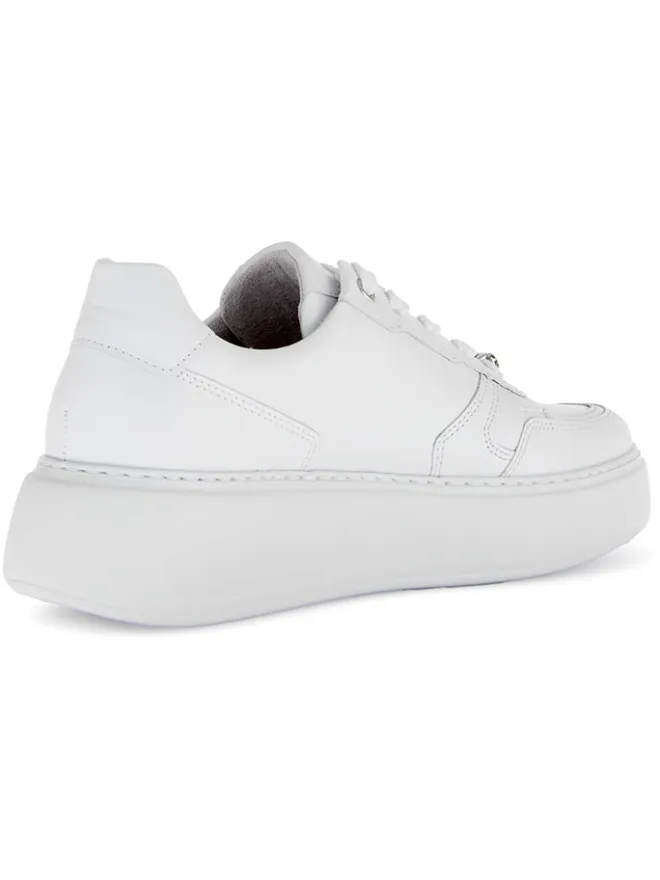 Leder-Sneakers in Weiß>Gabor Discount