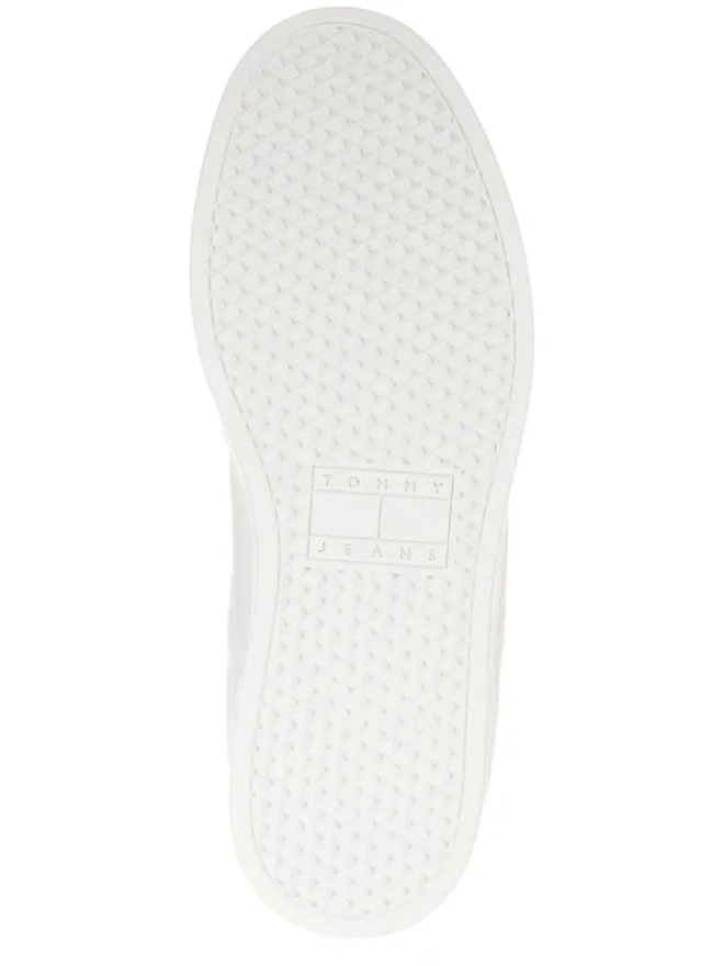 Leder-Sneakers in Weiß>Tommy Hilfiger Shoes Outlet
