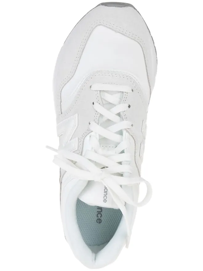 Leder-Sneakers in Weiß>New Balance Clearance