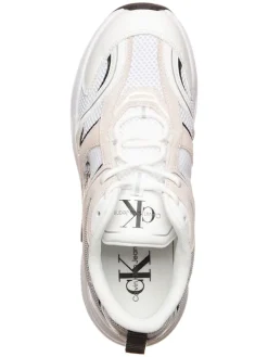 Leder-Sneakers in Weiß><noscript><img width=
