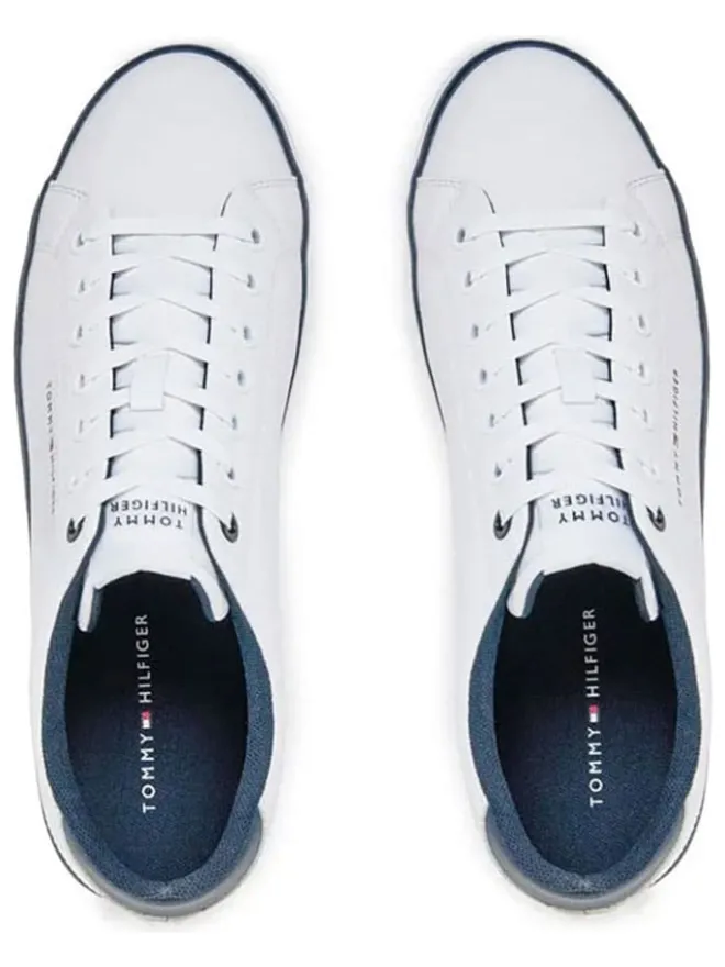 Leder-Sneakers in Weiß>Tommy Hilfiger Shoes New