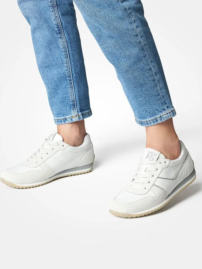 Leder-Sneakers in Weiß>Paul Green Online