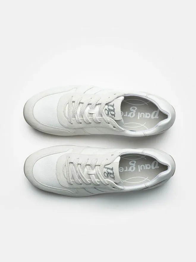 Leder-Sneakers in Weiß>Paul Green Online
