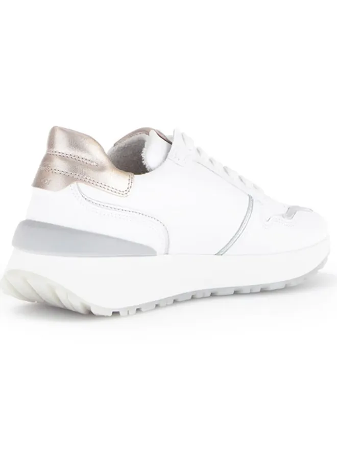 Gabor Sneakers^Leder-Sneakers in Weiß/ Beige