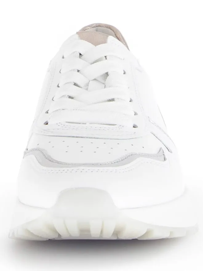 Gabor Sneakers^Leder-Sneakers in Weiß/ Beige