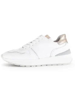 Gabor Sneakers^Leder-Sneakers in Weiß/ Beige