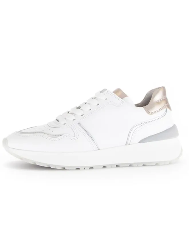 Gabor Sneakers^Leder-Sneakers in Weiß/ Beige