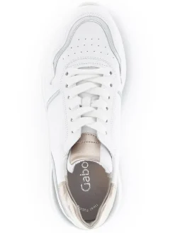 Gabor Sneakers^Leder-Sneakers in Weiß/ Beige