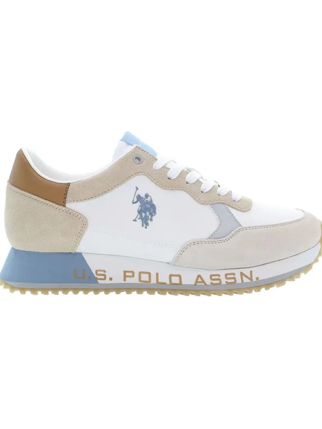 U.S. Polo Assn. Sneakers^Leder-Sneakers in Weiß/ Beige