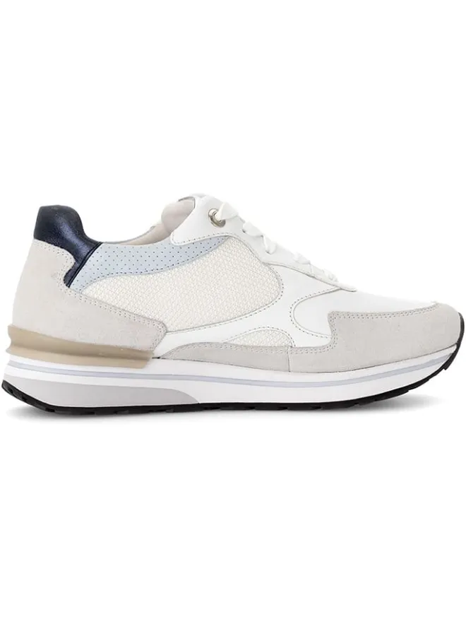 Gabor Sneakers^Leder-Sneakers in Weiß/ Beige