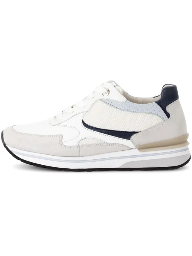 Gabor Sneakers^Leder-Sneakers in Weiß/ Beige