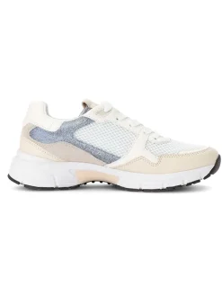 Gabor Sneakers^Leder-Sneakers in Weiß/ Beige/ Hellblau