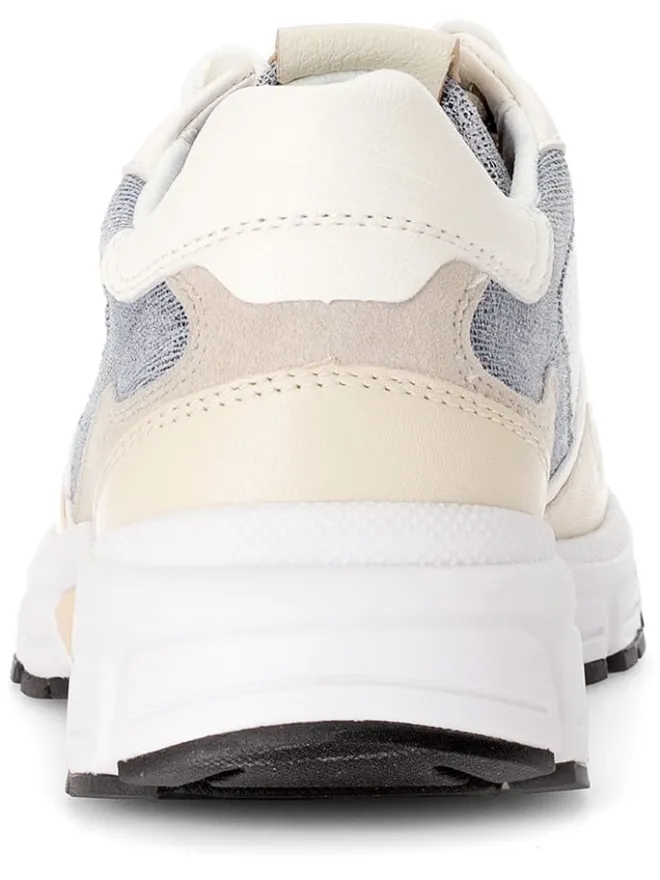 Gabor Sneakers^Leder-Sneakers in Weiß/ Beige/ Hellblau
