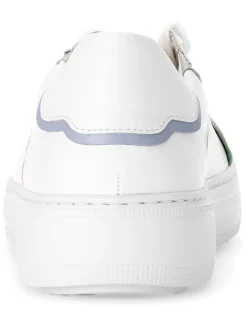 Leder-Sneakers in Weiß/ Bunt><noscript><img width=
