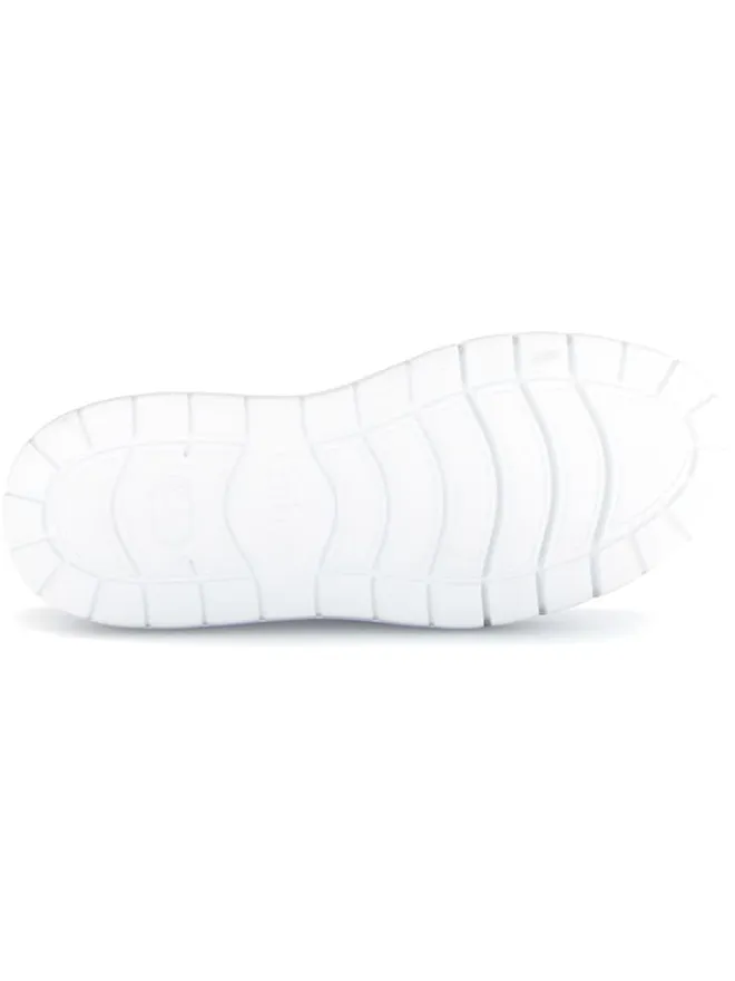 Leder-Sneakers in Weiß/ Bunt>Gabor New