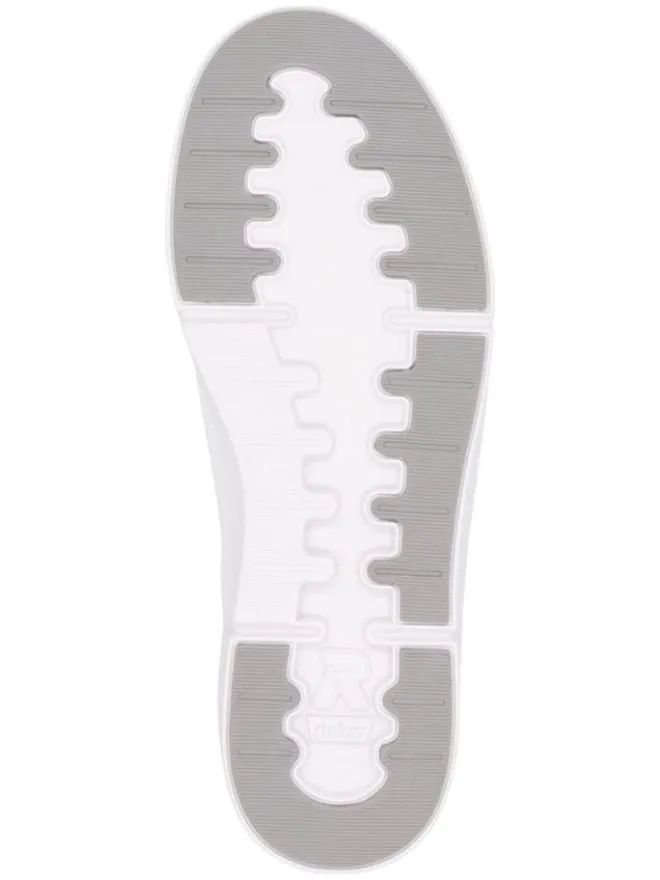 Leder-Sneakers in Weiß/ Dunkelblau>rieker Online