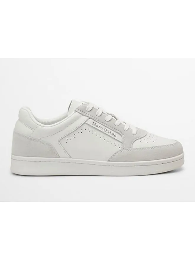 Leder-Sneakers in Weiß/ Grau>Marc O'Polo Shoes Hot