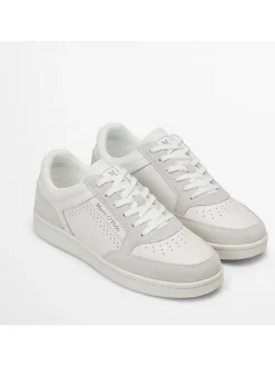Leder-Sneakers in Weiß/ Grau>Marc O'Polo Shoes Hot