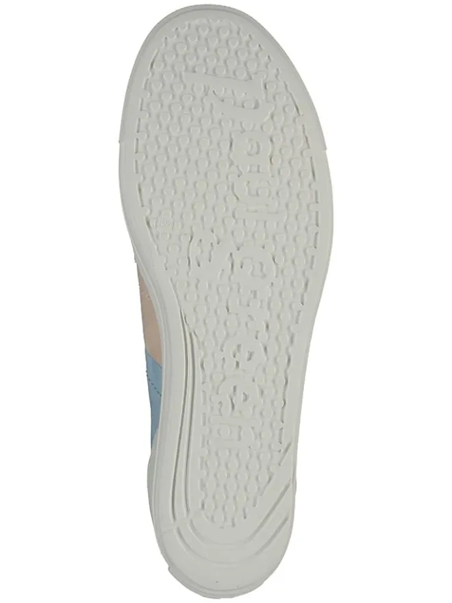 Leder-Sneakers in Weiß/ Hellblau/ Rosa>Paul Green Online