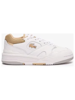 Lacoste Sneakers^Leder-Sneakers in Weiß/ Orange
