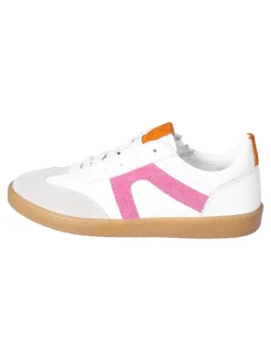 Leder-Sneakers in Weiß/ Pink>Ricosta Outlet