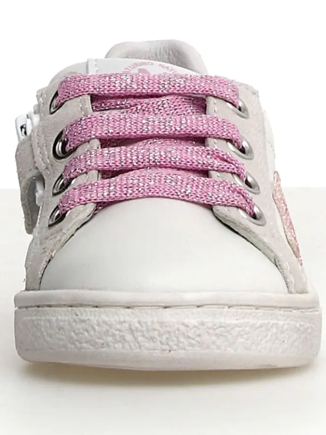 Naturino Sneakers·Sneakers Low^Leder-Sneakers in Weiß/ Rosa