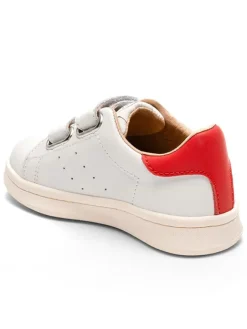 bisgaard Sneakers·Sneakers Low^Leder-Sneakers in Weiß/ Rot