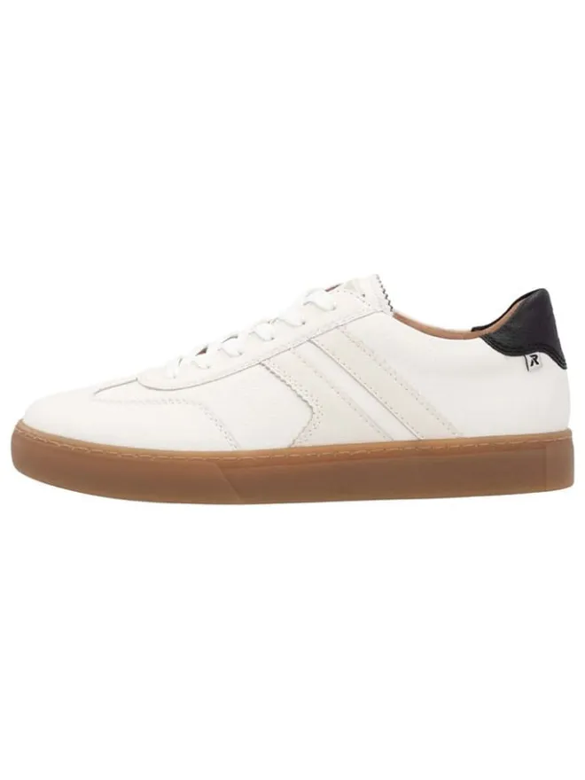 rieker Sneakers^Leder-Sneakers in Weiß/ Schwarz