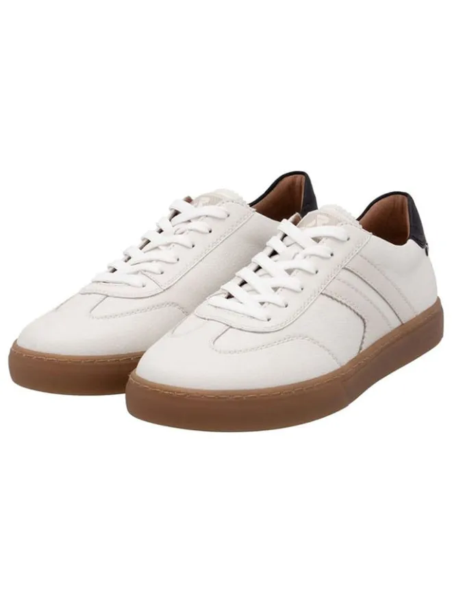 rieker Sneakers^Leder-Sneakers in Weiß/ Schwarz